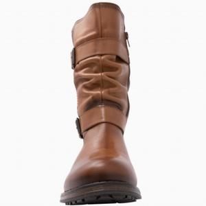 NEW ERIC MICHAEL women's noelle boot in cognac